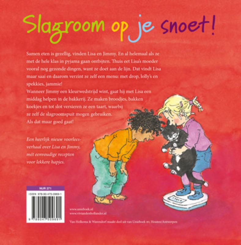 Achterkant van Slagroom op je snoet