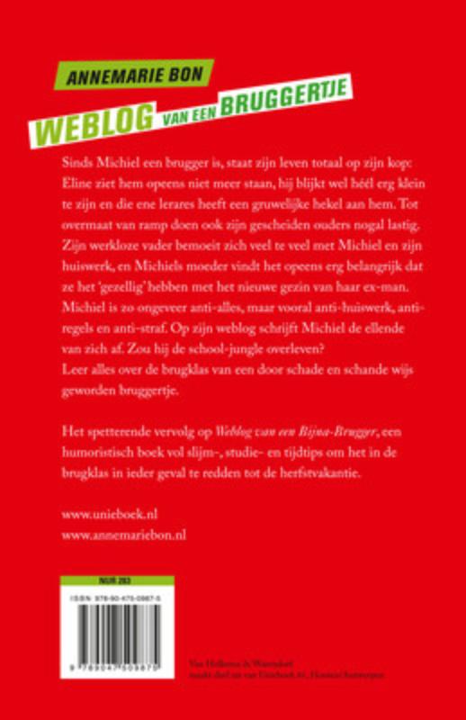 Achterkant van Weblog van een bruggertje