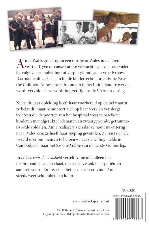 Achterkant van Ik kies voor de mensheid