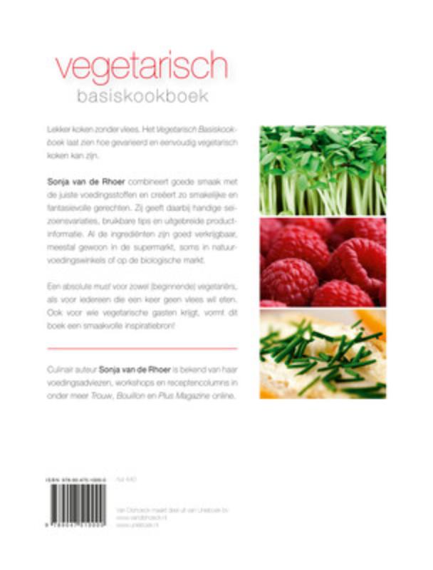 Achterkant van Vegetarisch Basiskookboek