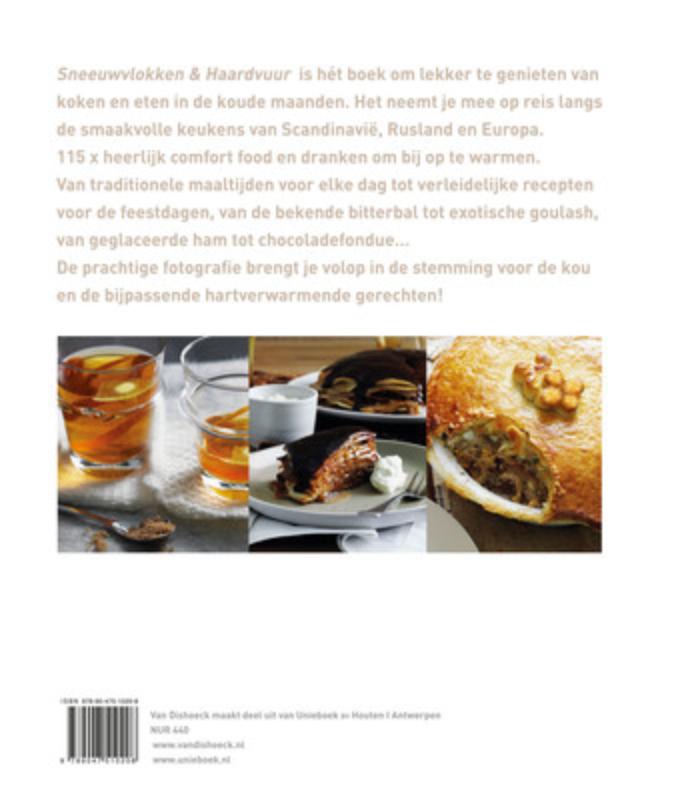 Achterkant van Sneeuwvlokken & haardvuur
