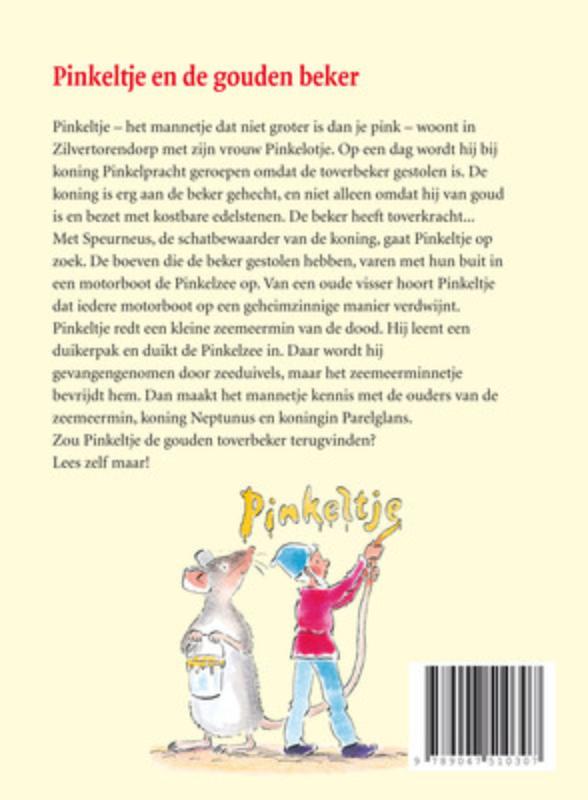 Achterkant van Pinkeltje en de gouden beker