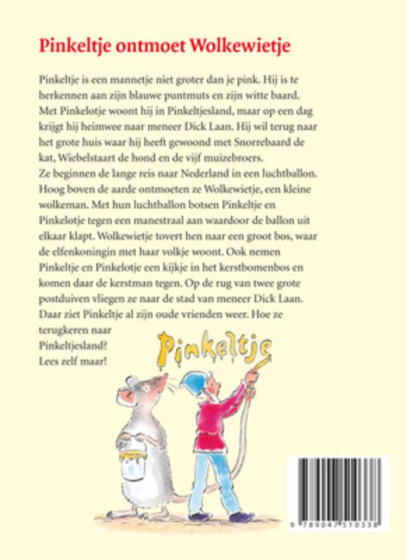 Achterkant van Pinkeltje ontmoet Wolkewietje