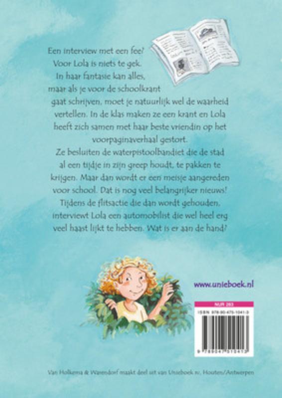 Achterkant van Lola in actie
