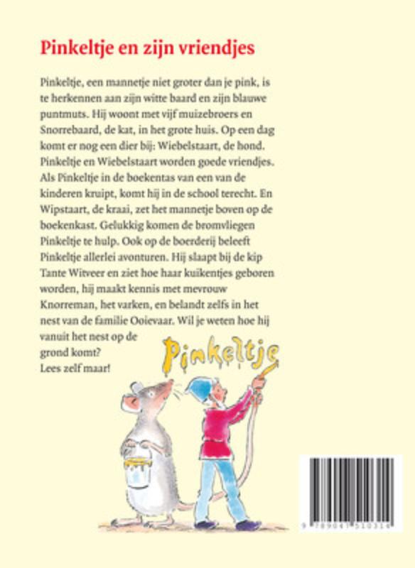 Achterkant van Pinkeltje en zijn vriendjes
