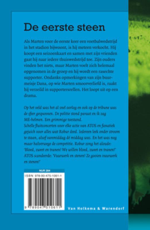Achterkant van De eerste steen