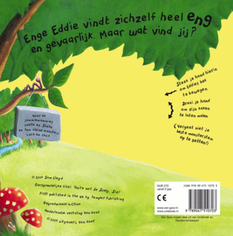 Achterkant van Enge Eddie