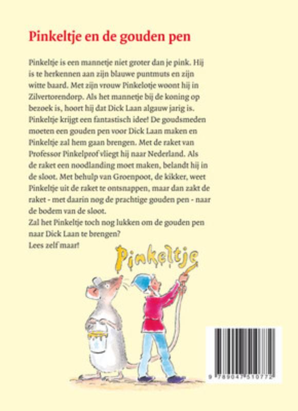 Achterkant van Pinkeltje en de gouden pen
