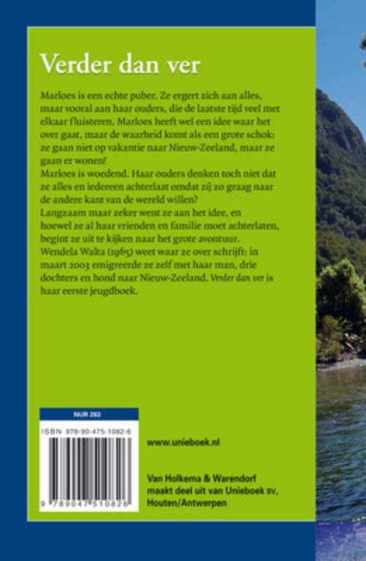 Achterkant van Verder dan ver