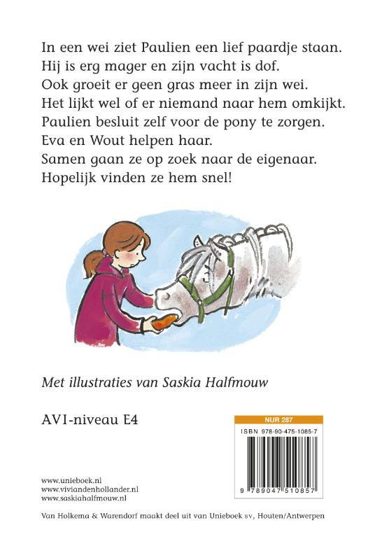 Achterkant van Pony in nood