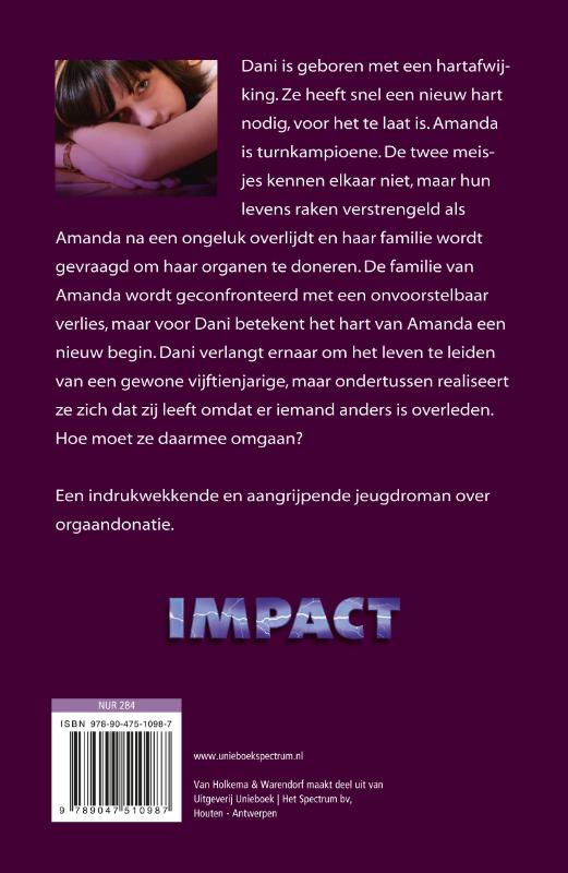 Achterkant van Eén hart, twee levens