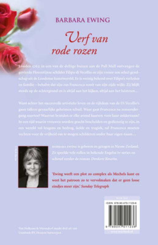 Achterkant van Verf van rode rozen