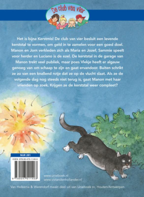 Achterkant van Kerst met een staartje