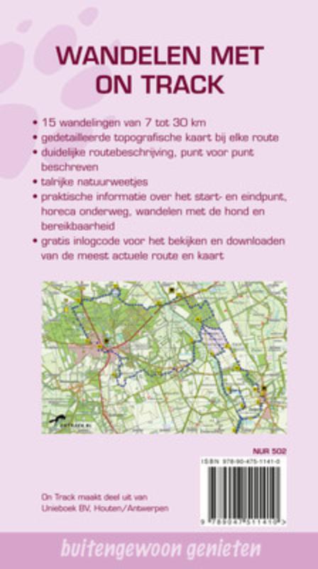 Achterkant van Drenthe wandelroutes