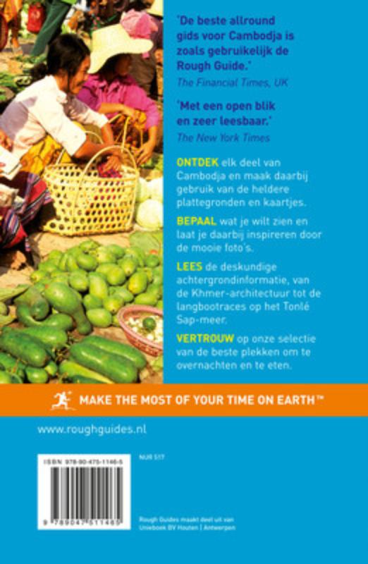 Achterkant van Rough Guide Cambodja