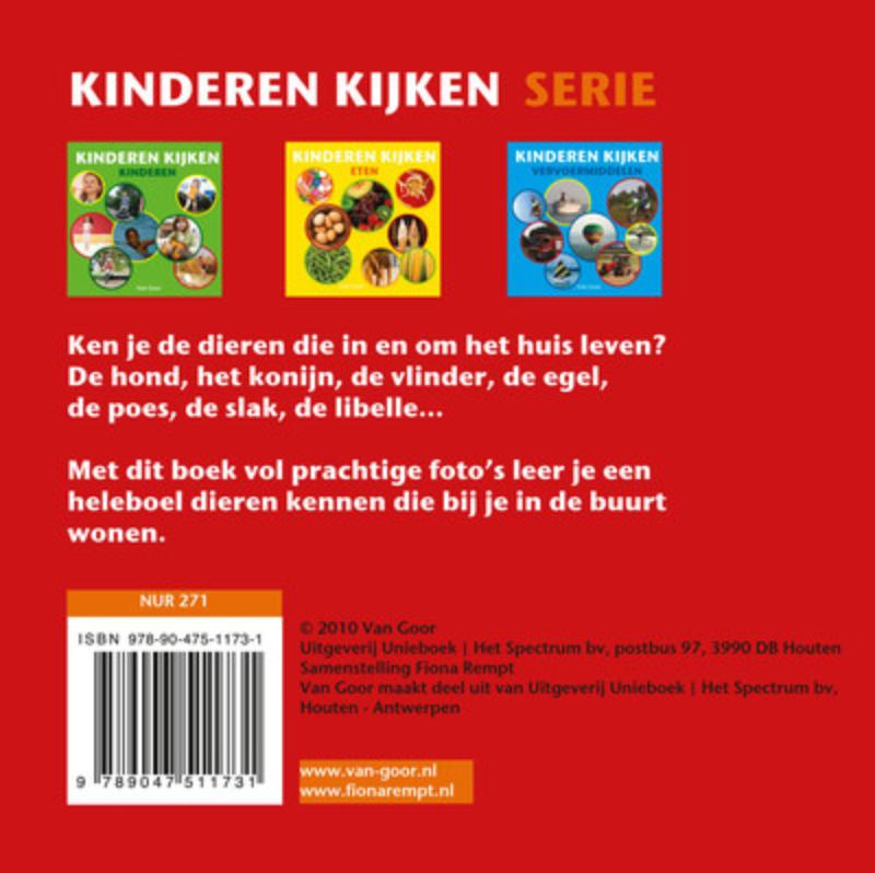 Achterkant van Dieren om het huis