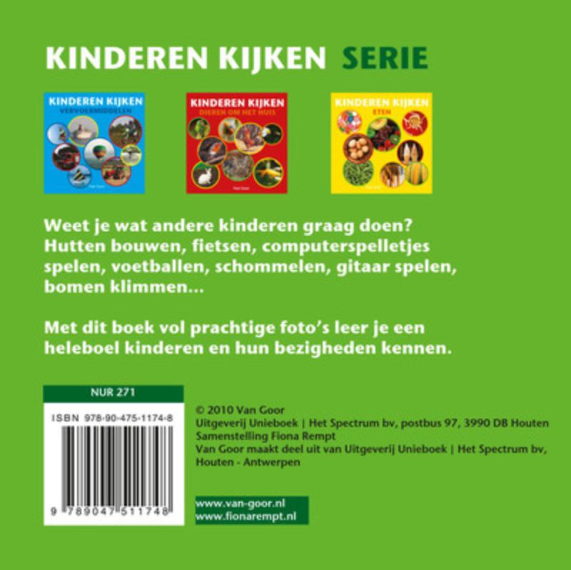 Achterkant van Kinderen kijken - kinderen