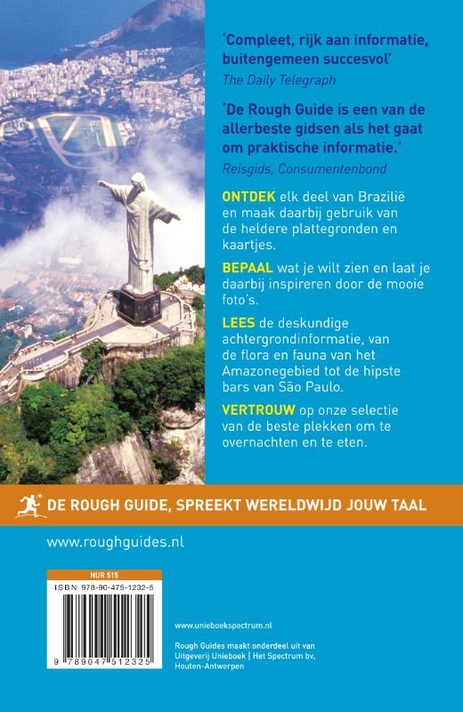 Achterkant van Rough Guide Brazilie