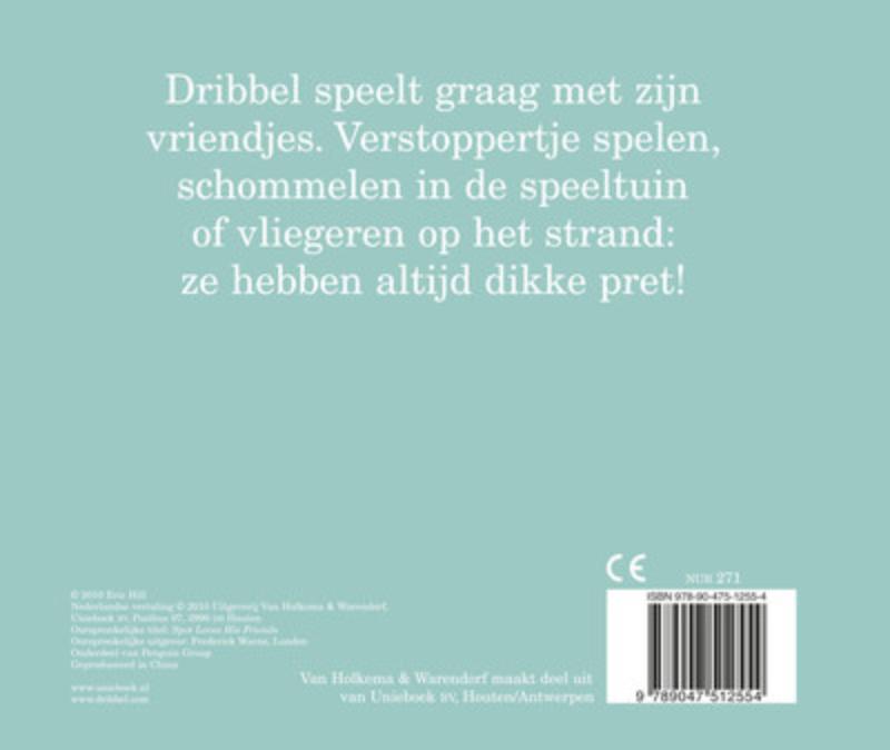 Achterkant van Dribbel en zijn vriendjes