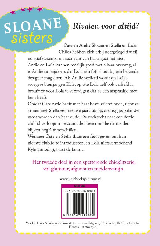 Achterkant van Sloane Sisters