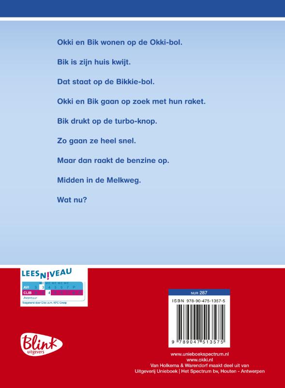 Achterkant van Okki op reis