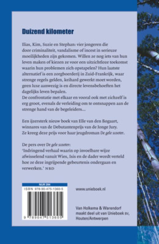 Achterkant van Duizend kilometer