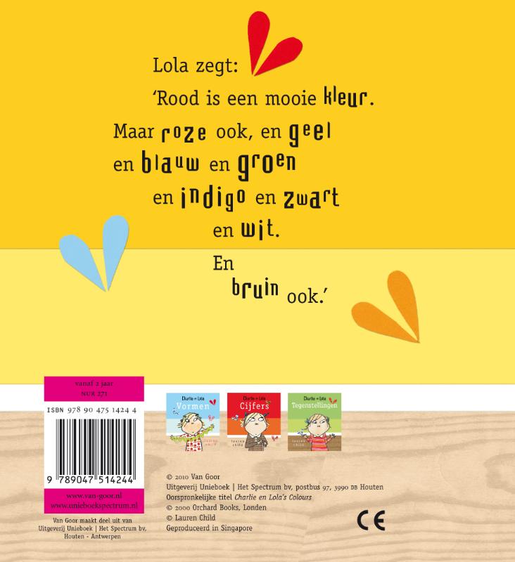 Achterkant van Kleuren