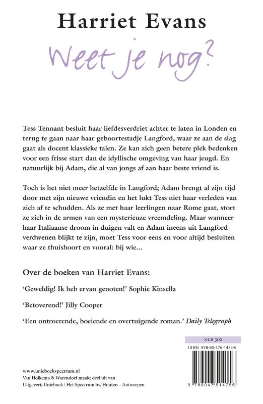 Achterkant van Weet je nog?