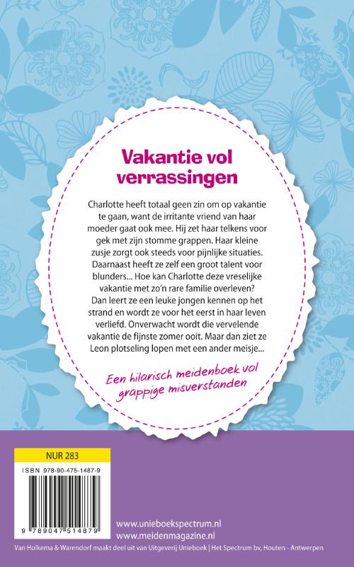 Achterkant van Vakantie vol verrassingen
