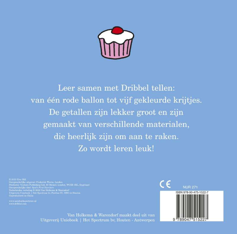 Achterkant van Dribbels eerste getallen