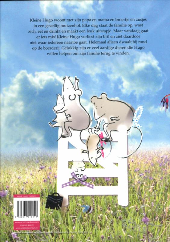 Achterkant van Kleine Hugo