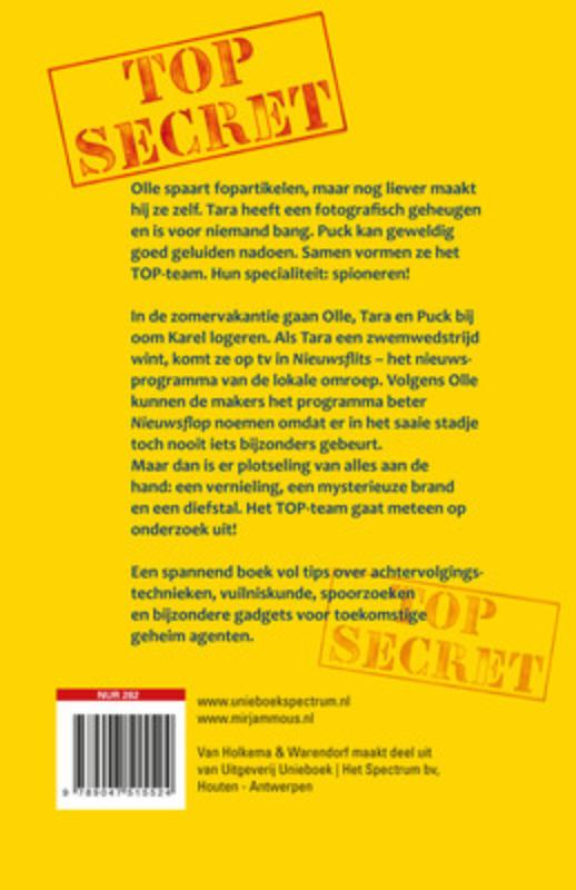 Achterkant van Operatie Nieuwsflits
