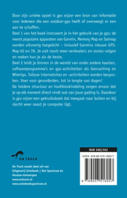 Achterkant van GPS Wijzer