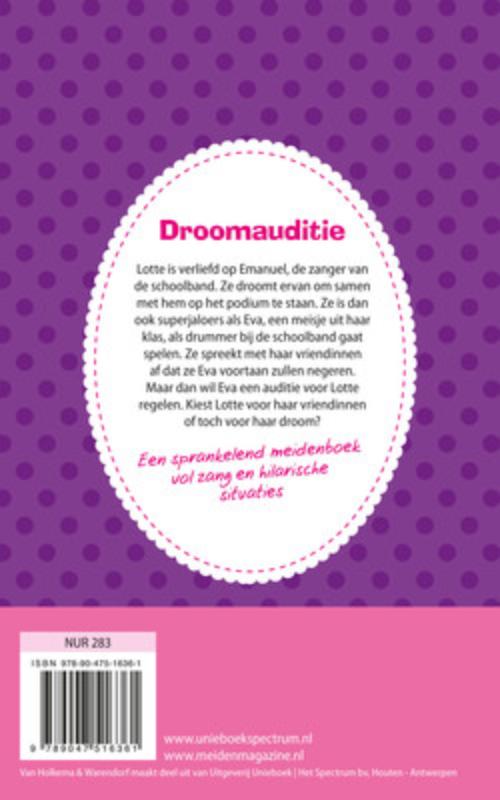 Achterkant van Droomauditie