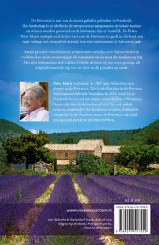 Achterkant van Een jaar in de Provence