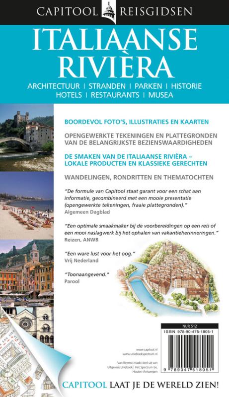 Achterkant van Italiaanse Riviera