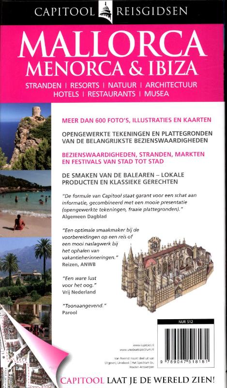 Achterkant van Mallorca, Menorca & Ibiza