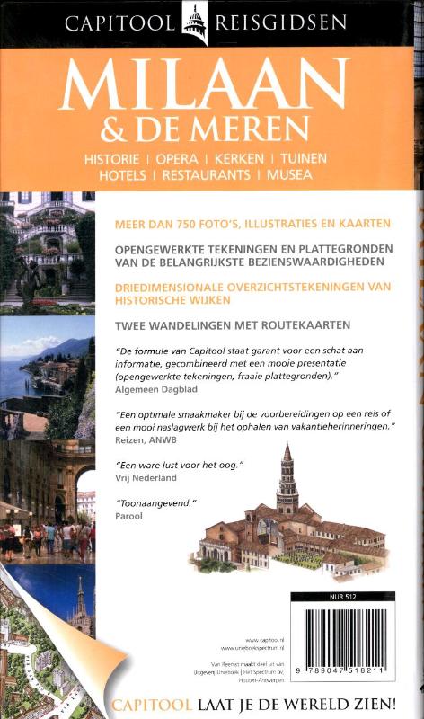 Achterkant van Milaan & de meren