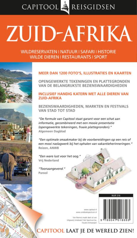 Achterkant van Zuid Afrika