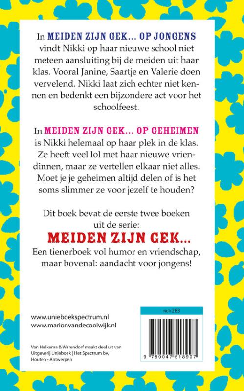 Achterkant van Op jongens en op geheimen