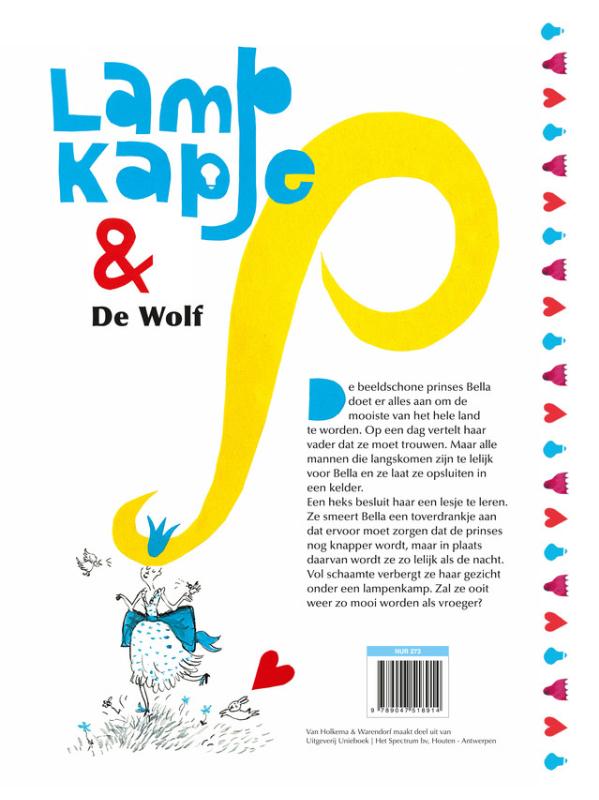 Achterkant van Lampkapje en de wolf