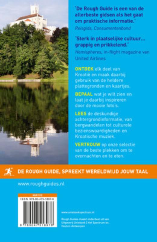 Achterkant van Rough Guide Kroatië