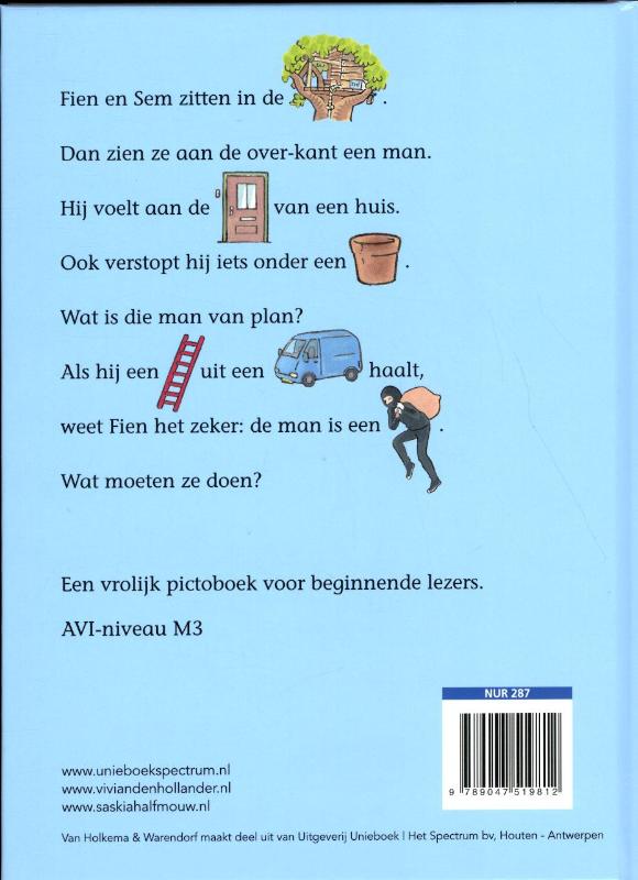 Achterkant van Pak de dief!