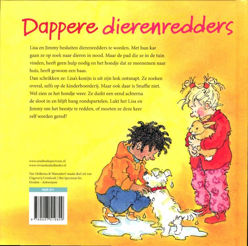 Achterkant van Dappere dierenredders