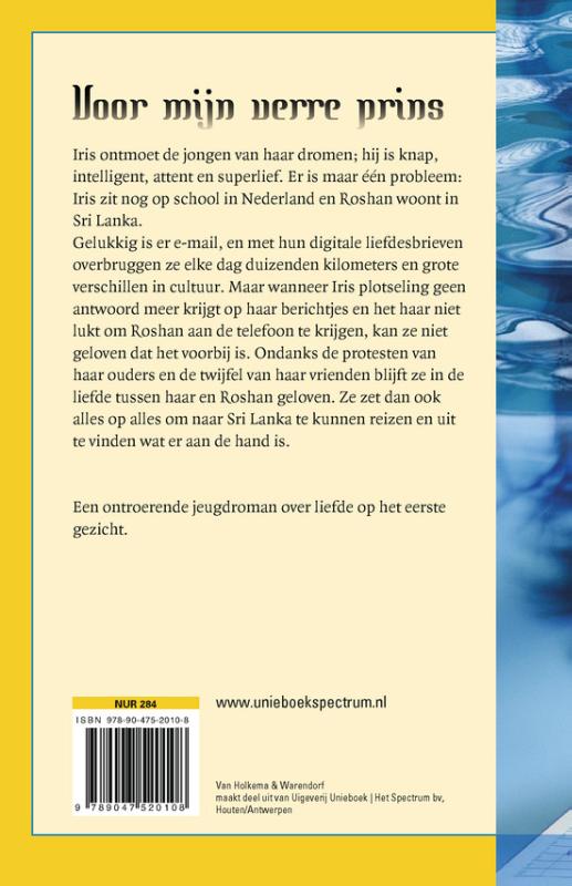 Achterkant van Voor mijn verre prins