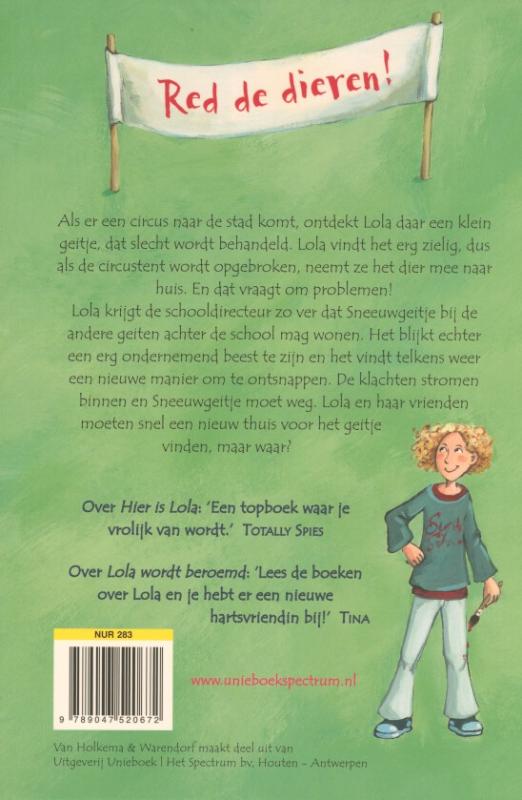 Achterkant van Lola redt de dieren