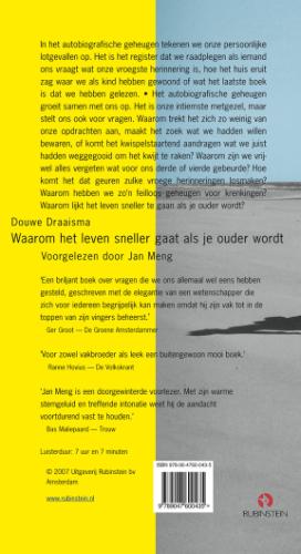 Achterkant van Waarom het leven sneller gaat wanneer je ouder wordt, 6 CD'S