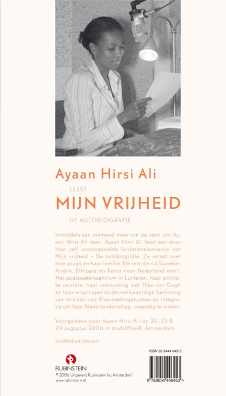 Achterkant van Mijn vrijheid, 6 CD'S