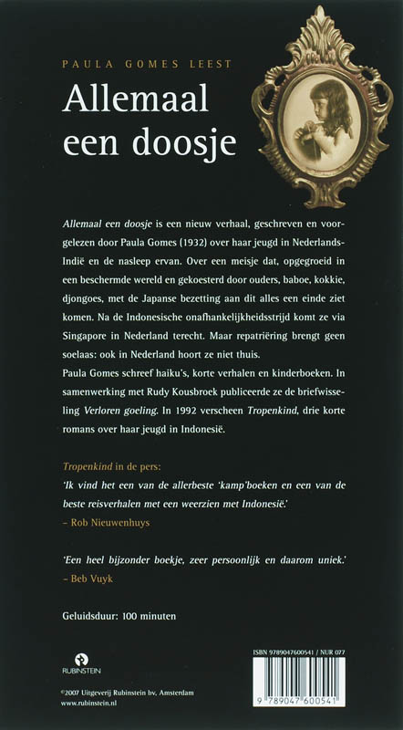 Achterkant van Allemaal een doosje 2 CD'S