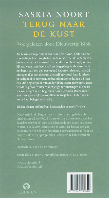 Achterkant van Terug naar de kust, 8 CD'S
